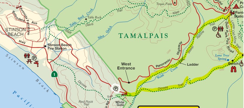 map of hike route and trailhead map of hike route and trailhead